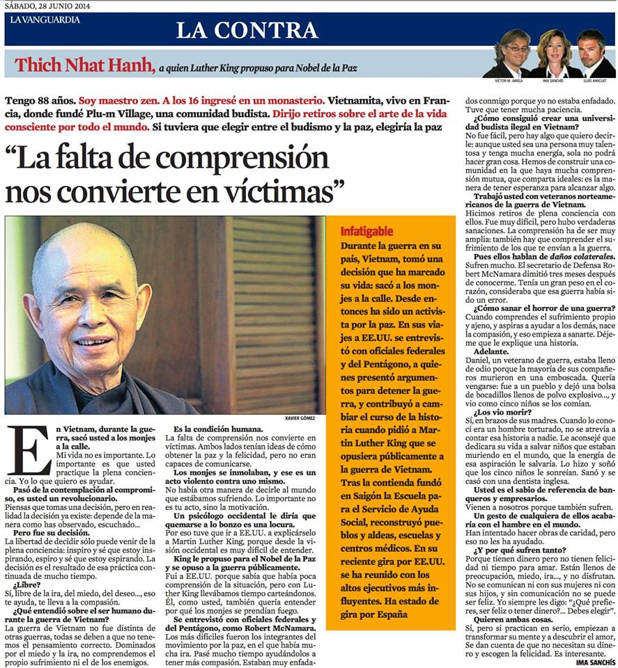 thich nhat hanh spanish