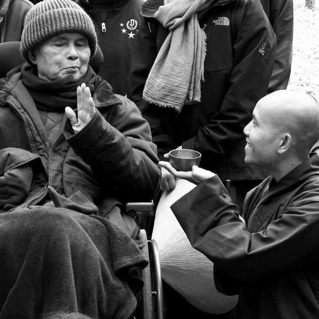 Thich Nhat Hanh flies to Thailand Plum Village