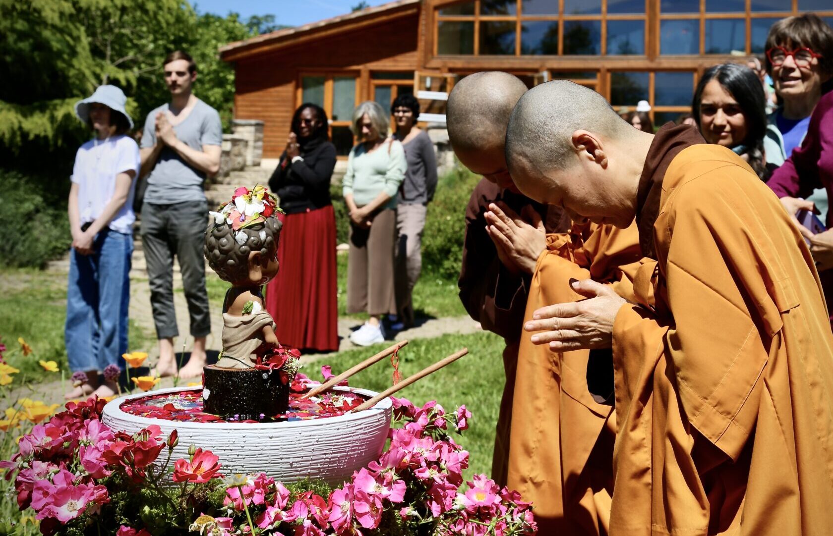 Celebrating Vesak in Plum Village