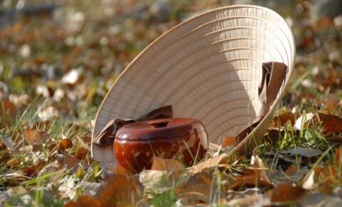 Plum Village Autumn Hat and Bowl