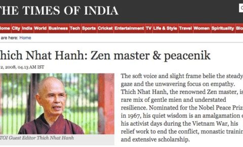 TNH zen master peacenik